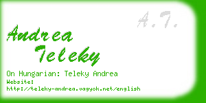 andrea teleky business card